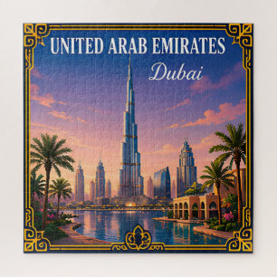 🌇 Dubai United Arab Emirates Memory From Visit 🌇 Jigsaw Puzzle