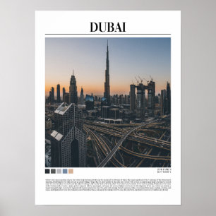 Dubai - United Arab Emirates Minimalist Poster