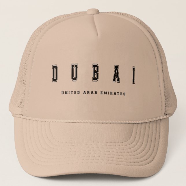Dubai United Arab Emirates Trucker Hat (Front)