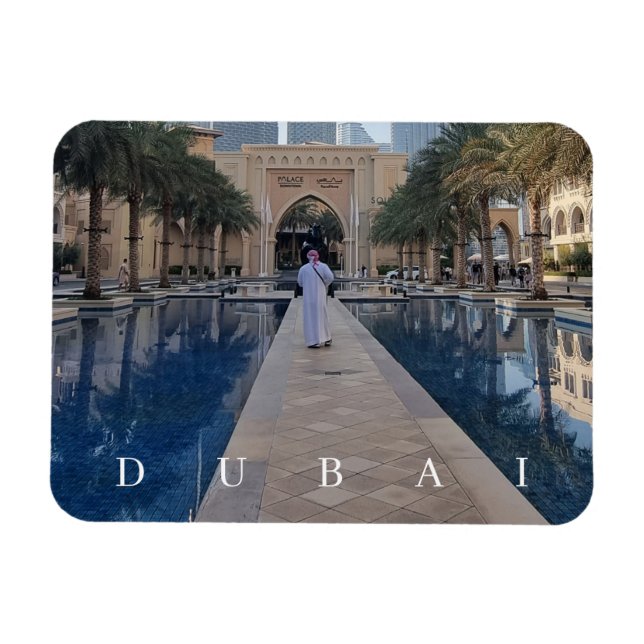 Dubai walkway view fridge magnet (Horizontal)