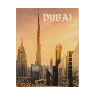 Dubai wood wall art