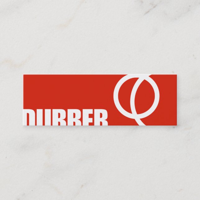 Dubber Calling Card (Front)