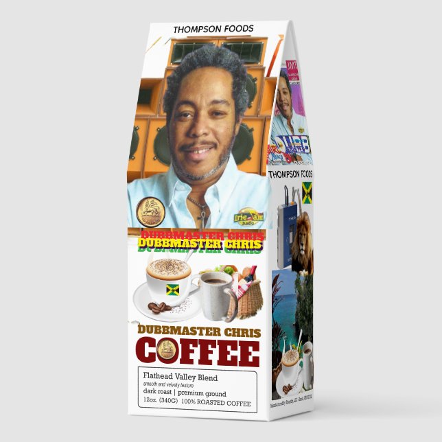 DUBBMASTER CHRIS Coffee, 12oz Bag, Dark Roast, Roasted Coffee (Front)