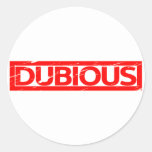 Dubious Stamp Classic Round Sticker