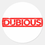 Dubious Stamp Classic Round Sticker