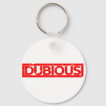 Dubious Stamp Keychain