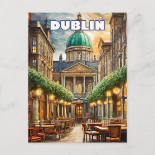 Dublin, a city with a thousand shades of green postcard