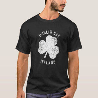 Dublin Bay Ireland Vintage Shamrock Distressed Loo T-Shirt