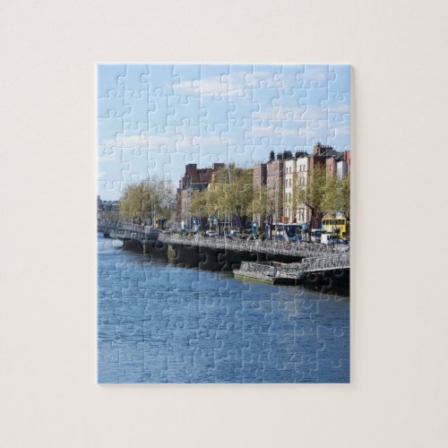 Dublin City on The Liffey Jigsaw Puzzle