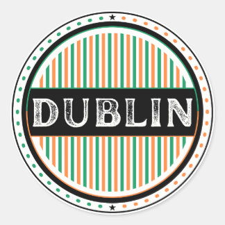 Dublin City Pride Emblem – Irish Identity Classic Round Sticker