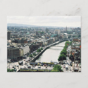 Dublin city skyline, O'Connell Bridge Postcard