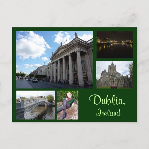 Dublin Collage Postcard