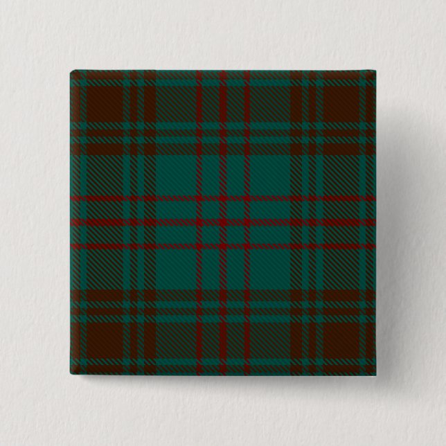 Dublin County Irish Tartan Button (Front)