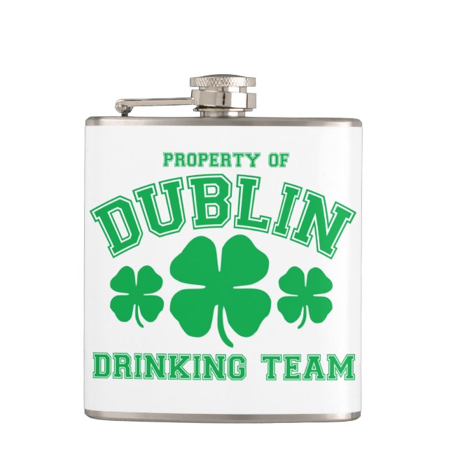 Dublin Drinking Team Flask (Front)