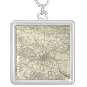 Dublin environments silver plated necklace