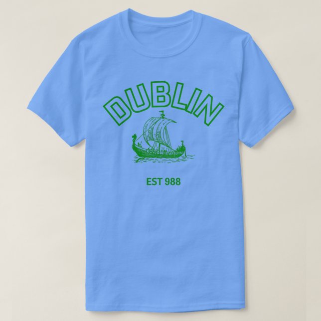DUBLIN ES88 GREEN FONT T-Shirt (Design Front)
