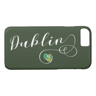 Dublin Heart Cell Phone Case, Ireland iPhone 8/7 Case