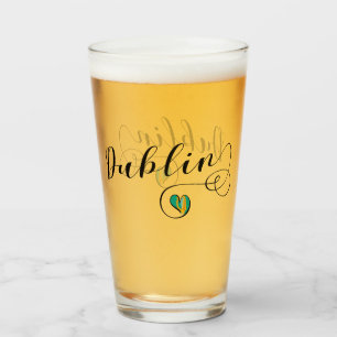 Dublin Heart Mug, Ireland Glass