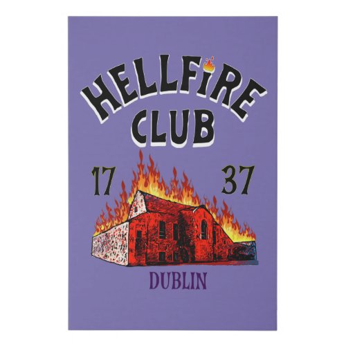 Dublin Hellfire 1737 Faux Canvas Print