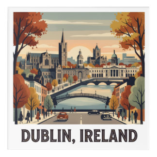 Dublin in Autumn Acrylic Print