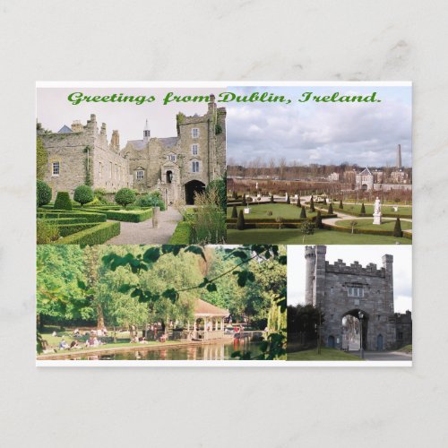 Dublin Ireland Antique buildings multi_images  Postcard