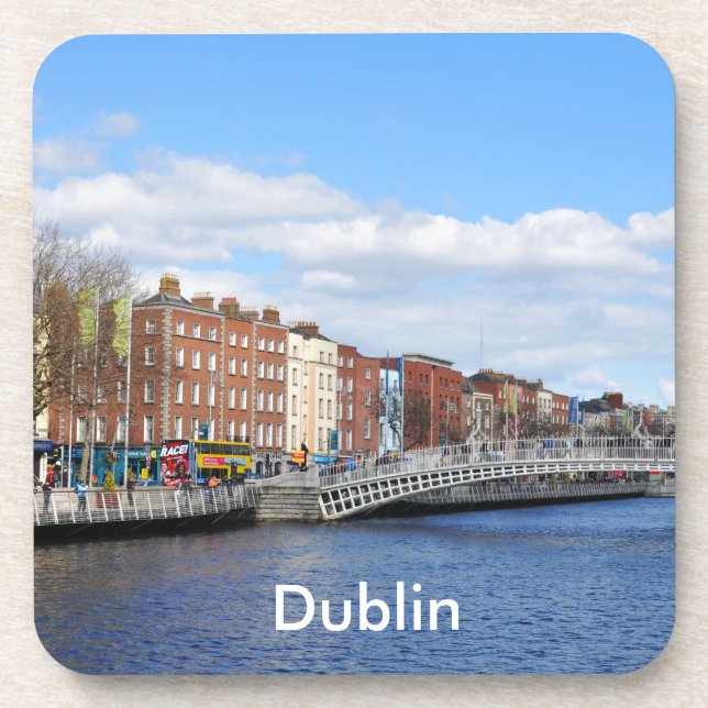Dublin. Ireland Beverage Coaster (Front)