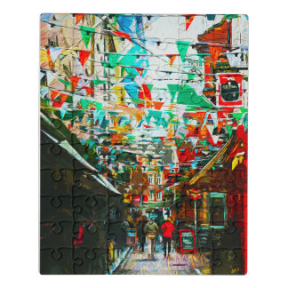 Dublin, Ireland City Street Scene Jigsaw Puzzle
