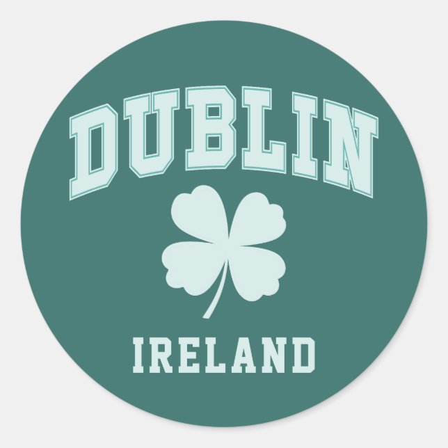 Dublin Ireland Classic Round Sticker (Front)
