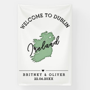 Dublin Ireland Destination Wedding Favors Banner