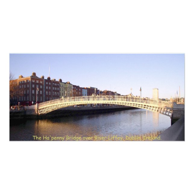 Dublin Ireland, Ha'penny Bridge Card (Front)