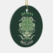 Dublin Ireland Irish Celtic Cross Ceramic Ornament (Right)