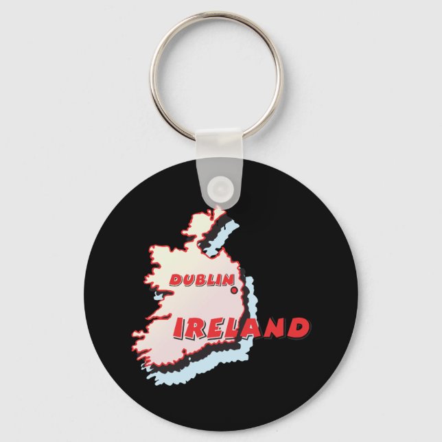 Dublin Ireland Keychain (Front)