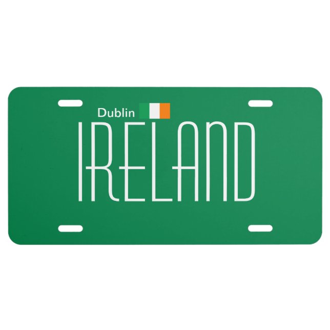 Dublin, Ireland License Plate (Front)