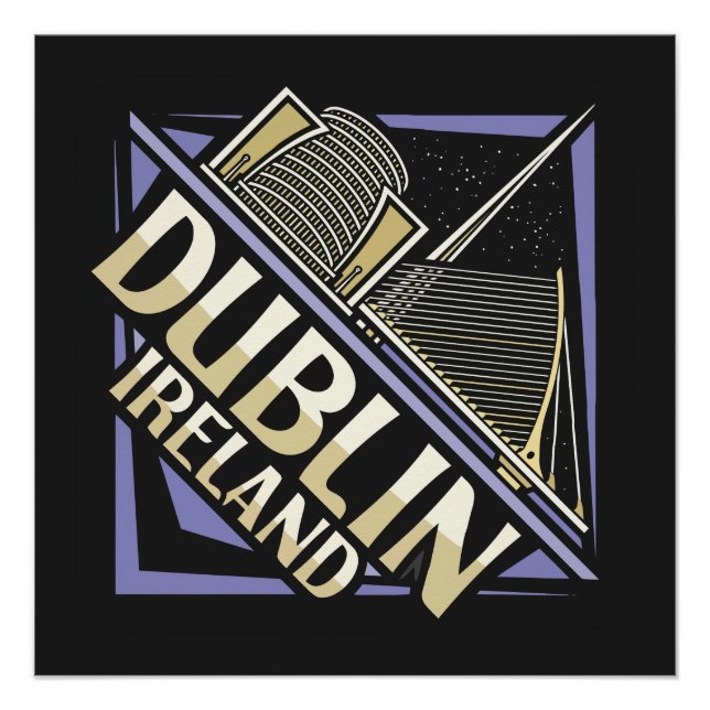 Dublin Ireland Poster (Front)