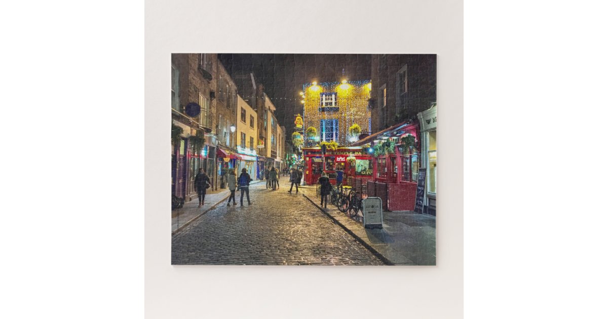 Dublin, Ireland, Pubs, Jigsaw Puzzle Zazzle