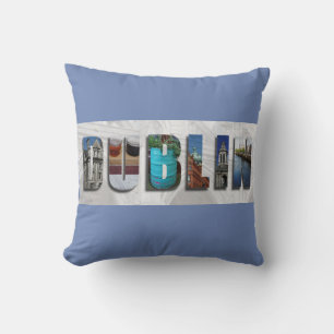 Dublin Ireland Travel Throw Pillow