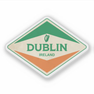 Dublin Ireland Vintage Sticker