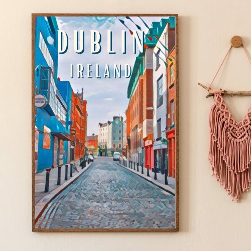 Dublin la ville des traditions irlandaises poster