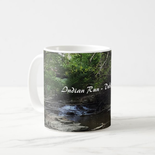 Dublin Ohio Indian Run Creek Coffee Mug (Front Left)