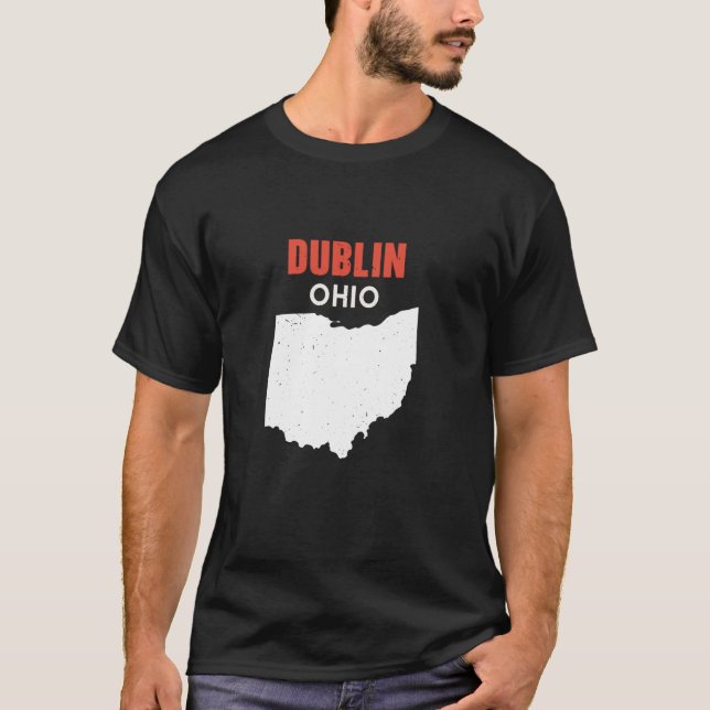 DUBLIN Ohio USA State America Travel Ohioan  T-Shirt (Front)