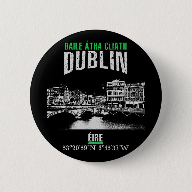 Dublin Pinback Button (Front)
