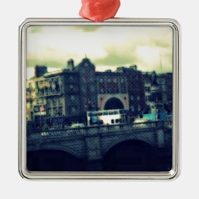 Dublin Pop Art Metal Ornament (Front)