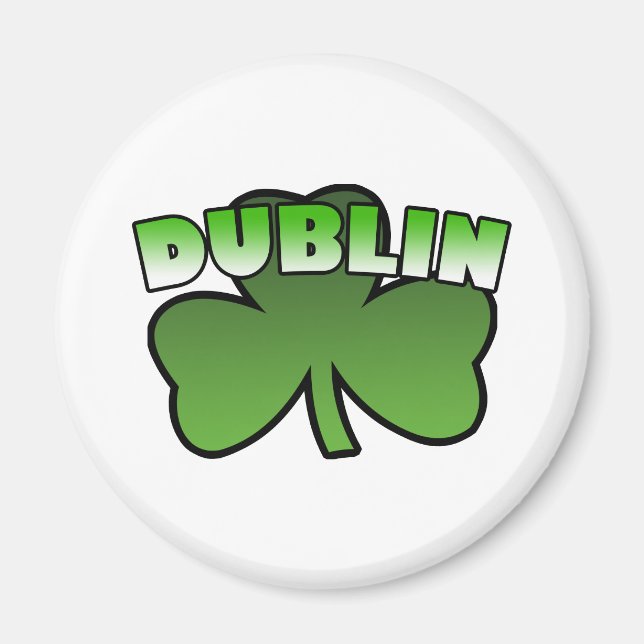 Dublin Shamrock Magnet (Front)