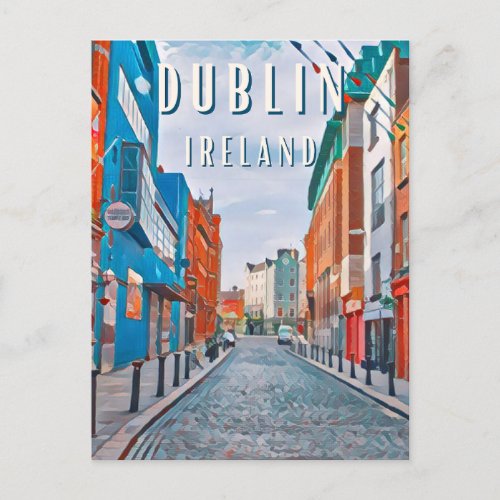 Dublin the city of Irish traditions Postcard