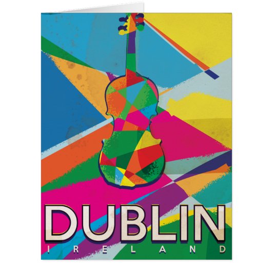 Dublin Vintage Travel poster Cards (Front)