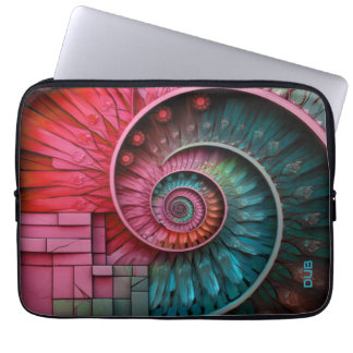Dubman Designs: Fibonacci Mosaic Spiral Laptop Sleeve