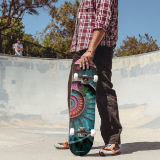 Dubman Designs: Fibonacci Mosaic Spiral Skateboard