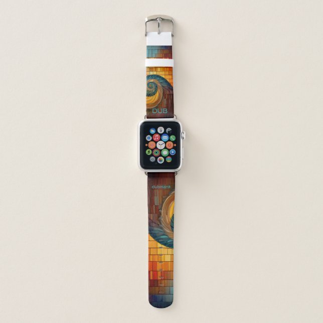 Dubman Designs: Fibonacci Spiral, Math in Motion Apple Watch Band (Front)