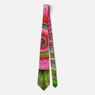 Dubman Designs: Glowing Pink and Green Fibonacci Neck Tie