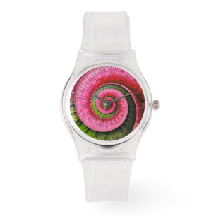 Dubman Designs: Glowing Pink and Green Fibonacci Watch